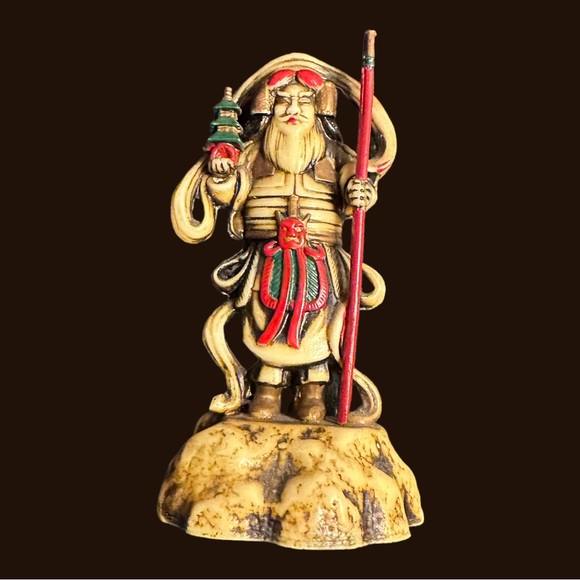 SET OF 7 VINTAGE JAPANESE GODS OF FORTUNE DEITIES FIGURINES - Picture 10 of 12